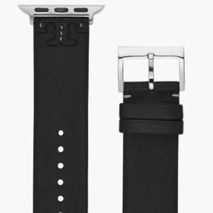 Tory Burch McGraw Band for Apple Watch®, Black Leather, 38 MM – 40 MM